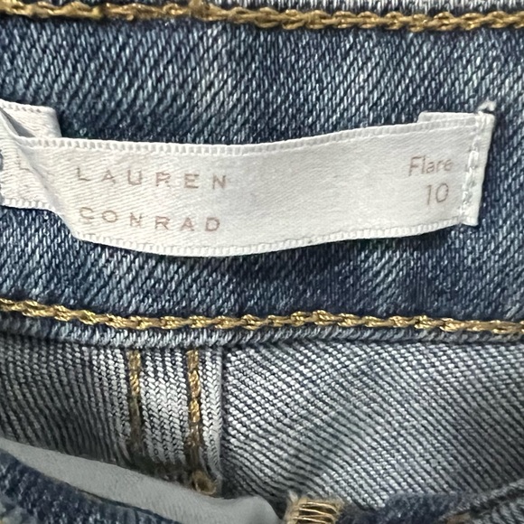 Lauren Conrad denim flare jeans for women size 10 L - Picture 3 of 3